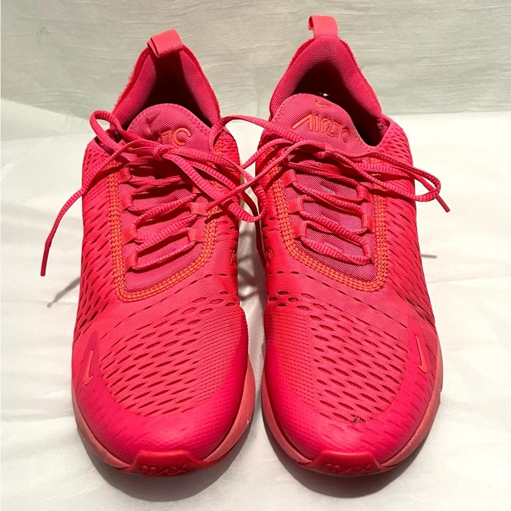 Nike‎ Air 270s Triple University Women's Bold Pink Sneakers  colorful athleisure